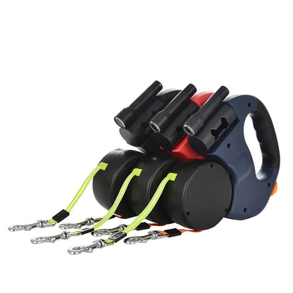 Dual Pet Leash with Lights